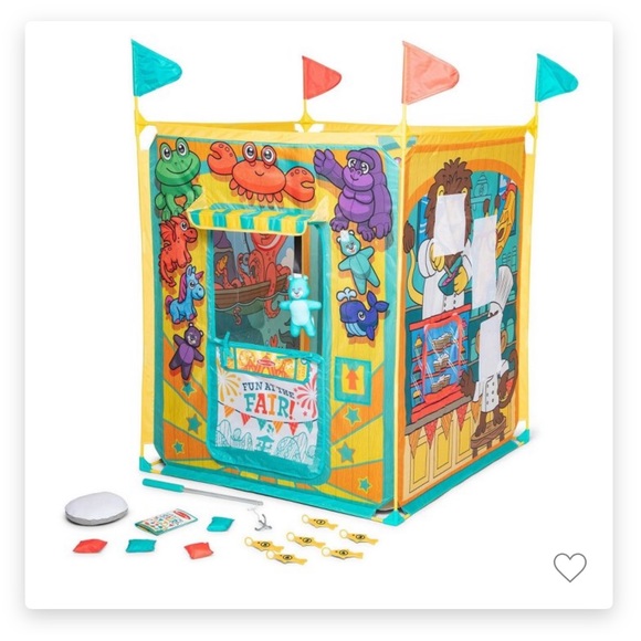 Melissa & Doug Other - New Melissa & Doug Fun at the Fair! Game Center Play Tent 4 Sides of Activities